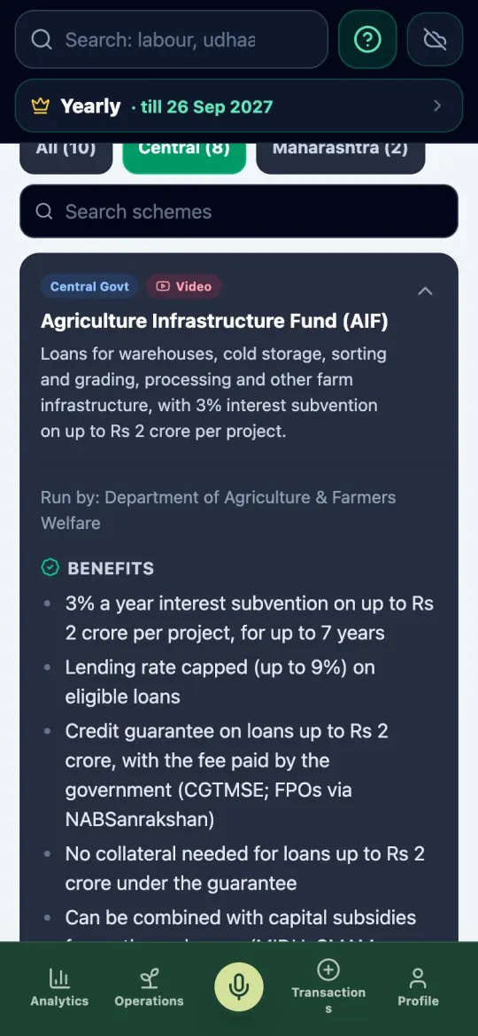 One scheme opened with its benefits, eligibility, documents and official links